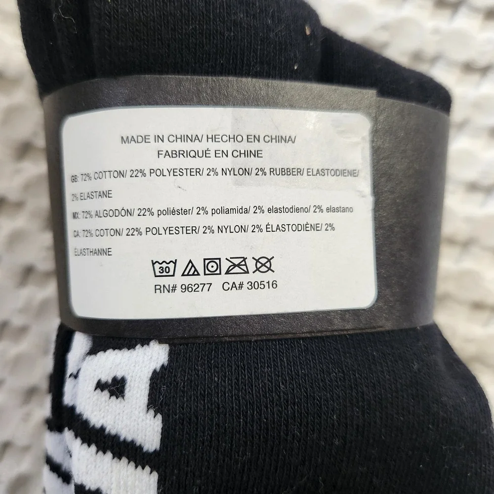 Vans Off The Wall Men's Ankle Socks, Shoe Size 9.5-13, 3-Pack, Black & White New